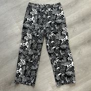 Paraphrase • floral printed cropped pants