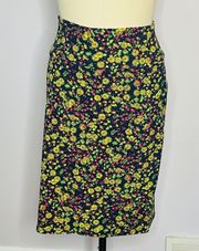 NWT Cassie Pencil Skirt- Multicolor Floral Geometric- 2XL