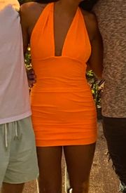 Mini Summer Dress Orange