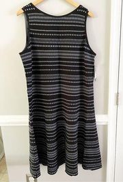 NWT Women’s NIC+ZOE This Or That Twirl Reversible Dress Bluestone Size 1X