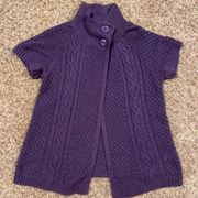 Sonoma purple short sleeve sweater ladies sz M