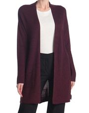 T TAHARI Pocket Cardigan In Bourgogne size XS NWT $98