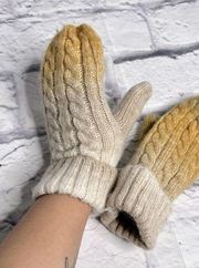 Bp fleece lined cable knit mittens new women’s one size