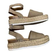 Soda Natural Platform Espadrilles  Sandals