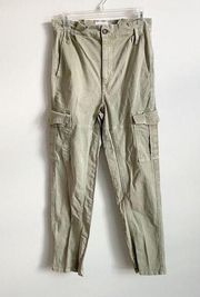 Frame Size 25 Light Green High Rise Cargo Skinny Pants