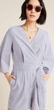 Anthropologie  amadi seersucker romper