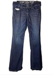 Pop Starlet Flared Dark Wash Jeans