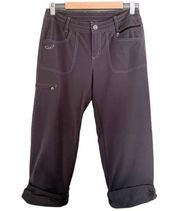 Kuhl Pants Straight Leg Roll Snap Outdoors Hiking Pant Dark Gray Women’s Size 6
