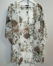 Rue21 Floral Open Cardigan