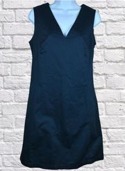 Dark navy blue sheath style dress sz medium Minimalist/academia