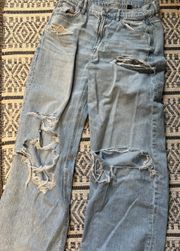 American Eagle Jeans Super High Rise Baggy Wide Leg