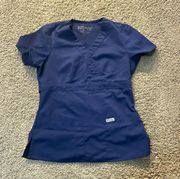 Greys anatomy Navy Scrub Top