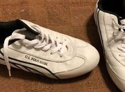 Vintage Womans Polo black/white canvas gymshoes NWOT