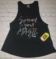 𝅺NWT ZUMBA Women's Workout Athletic Tank Top Size XS Spread Your Magic