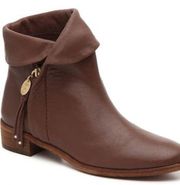 Masha Leather Cuff Ankle Boots Light Brown Size 6.5 NIB NWT