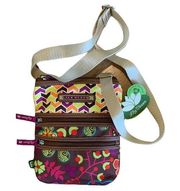 Lily Bloom Purse Cross Body Shoulder Bag Karma Bloom Multsection Charmed New