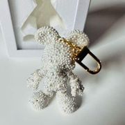 New Disney X BaubleBar Mickey Mouse Bag Backpack Charm Keychain Ivory Pearl NIB​