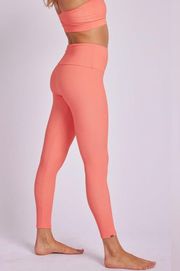 🆕 NWT  | High Rise Rib Leggings | Peach Punch Rib S/M