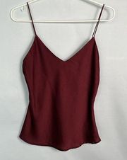 Shinestar women's size M Red Wine V neck Tank top blouse