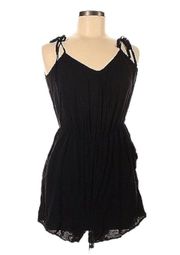 NWT BCBG MAXAZRIA Loose Fit Sleeveless Romper in Black Size Medium Retails $158