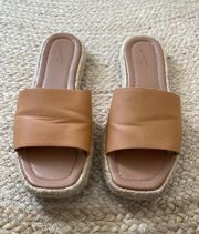 Tan Espadrille Sandals