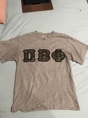 Pi Beta Phi Camo Letter Shirt