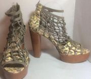 Loeffler Randall + Suno Caged Platforms Sz 10 EUC