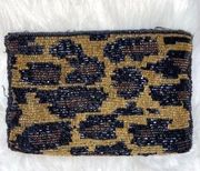 WOMEN'S Neiman Marcus Beaded Mini Bag Purse Black And Gold