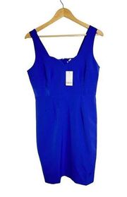 NWT Bar III  Dress Royal Blue notched neck sheath dress Size Medium M