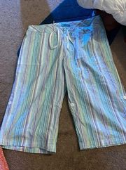 NWT fresh produce pinstripe pants L