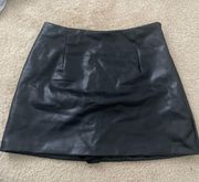 Black Leather Skirt