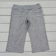 Larry Levine Cropped Linen Trouser Fit Capris