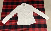 Button Down Long Sleeve Shirt Top Size 8