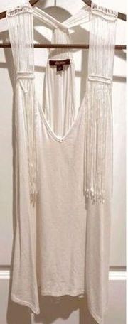 Ella Moss Fringe Racerback Tank Cami