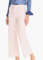 Point Sur for J. Crew Wide Leg Cropped Pastel Pink Lightweight Jeans Size 32