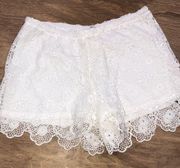 Blu Pepper Vintage small crochet scallop shorts