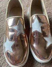 Wild Diva Lounge metallic sneakers, Size 8