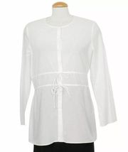 White Organic Cotton Tunic Shirt