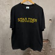 The Vintage Shop Vintage Star Trek The Magazine 1998 Black Short Sleeve Unisex Graphic Tee XL