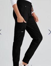 Black Scrub Joggers