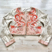 Soft Surroundings Twin Garlands Beaded Bolero Jacket‎ | Size XS
