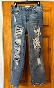 size 7 ripped jeans