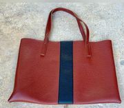 Vince Camuto Large Faux Pebbled Leather Tote Bag