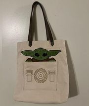 Lounge Fly Star Wars Mandalorian Baby Yoda Grogu Tote Bag