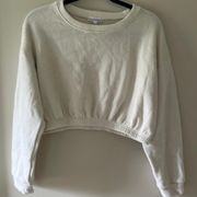 Tillys Cream Cropped Sweatshirt