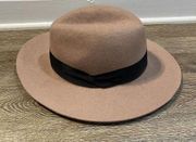 Express Fedora Brown Wool Hat Cowgirl Boho Versatile Women’s One Size