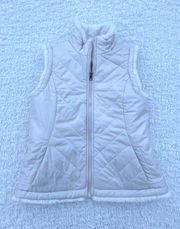 Reversible Faux Fur Puffer Vest 