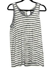 Market & Spruce Lexxie Tie Back Knit Tank Top Navy White New With tags Medium