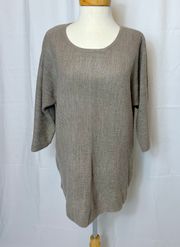 3/4 Dolman Sleeve Pullover Knit Sweater