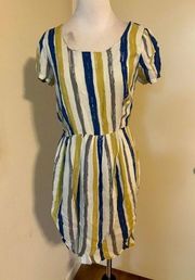 Forever 21 Striped Faux wrap Dress